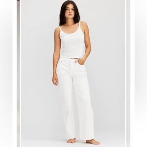 Parke Classic straight Jean in white in size 26